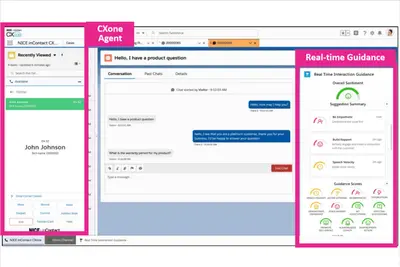 NICE CXone Real-Time Interaction Guidance for Salesforce for Salesforce — screenshot
