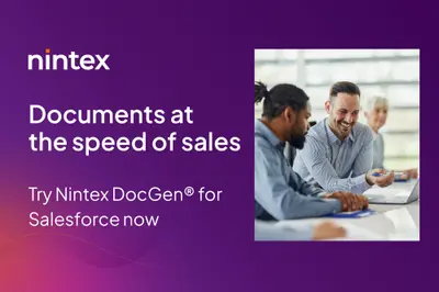 Nintex DocGen for Salesforce | Document Automation & Contract Generator for Salesforce — screenshot