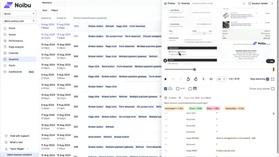 Noibu for Salesforce — screenshot