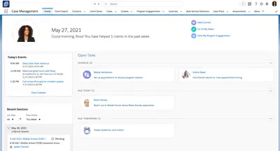 Nonprofit Cloud Case Management for Salesforce — screenshot