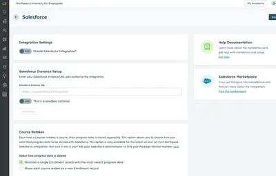 Northpass for Salesforce — screenshot