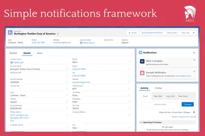 Notifications by ARES for Salesforce — screenshot