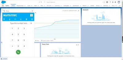 Numintec for Salesforce | CTI, PBX, Contact Center, IVR, ACD for Salesforce — screenshot