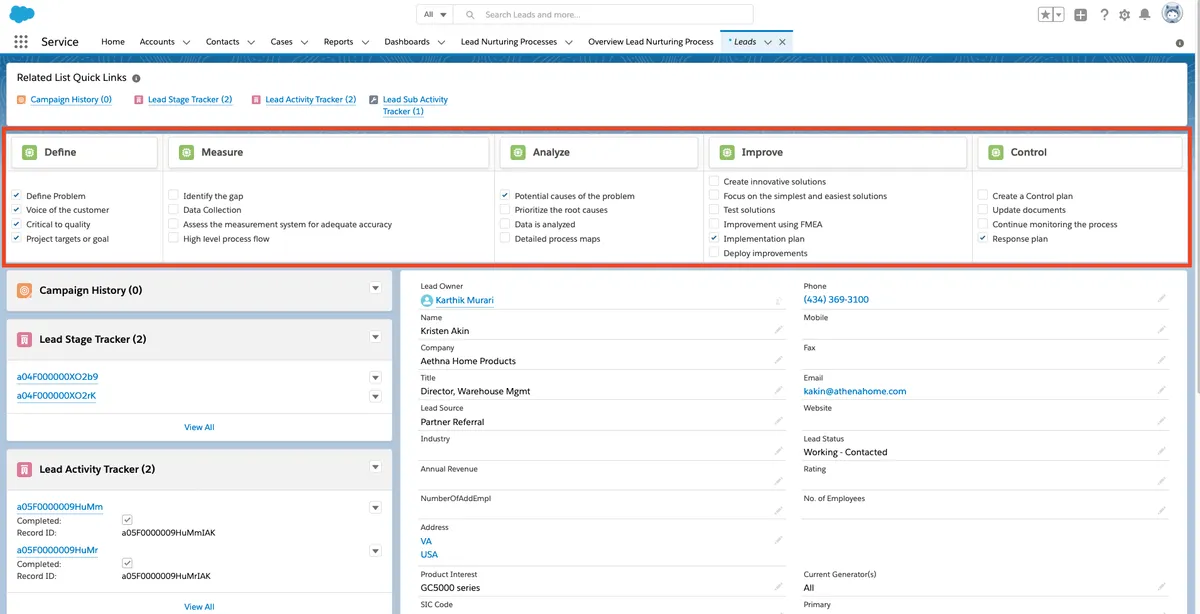 Nurturing Process — screenshot from the Salesforce AppExchange listing