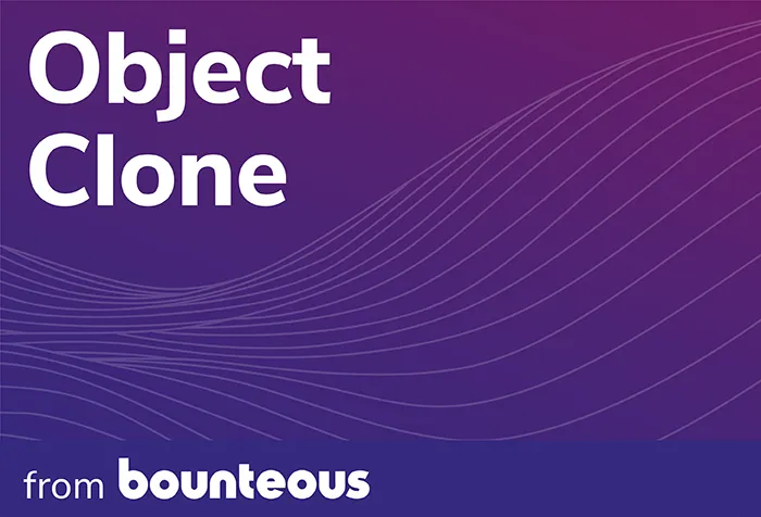 Object Clone from Bounteous — screenshot from the Salesforce AppExchange listing