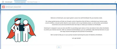 OmniCoach: An accelerator for OmniStudio Upgrade Assessment for Salesforce — screenshot