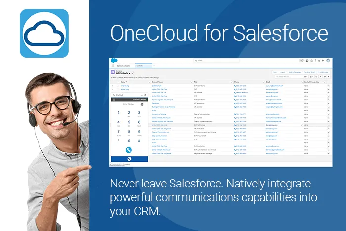 OneCloud for Salesforce — screenshot from the Salesforce AppExchange listing