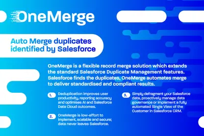 OneMerge Free Edition - Salesforce Duplicate Management for Salesforce — screenshot