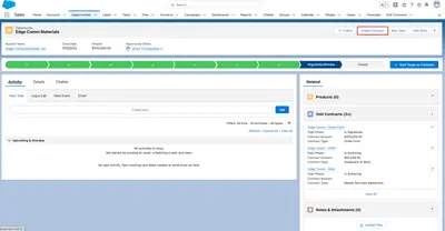 OnitX Contract Lifecycle Management for Salesforce — screenshot