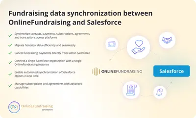 OnlineFundraising and Salesforce Connector for Salesforce — screenshot