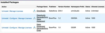 Opportunity Generate/Sync Sales Agreement for Salesforce — screenshot