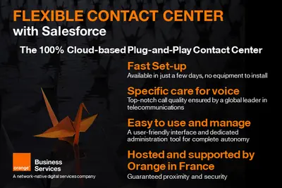 Orange - Flexible Contact Center with Salesforce - Telephony | CTI | ACD | IVR for Salesforce — screenshot