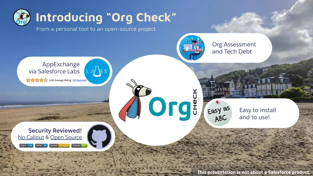 Org Check — screenshot from the Salesforce AppExchange listing