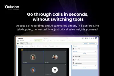 Outdoo AI for Salesforce — screenshot