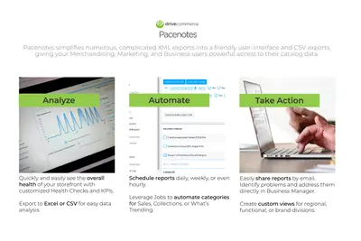 Pacenotes | Audit, Reporting & Automation Cartridge for B2C Commerce for Salesforce — screenshot