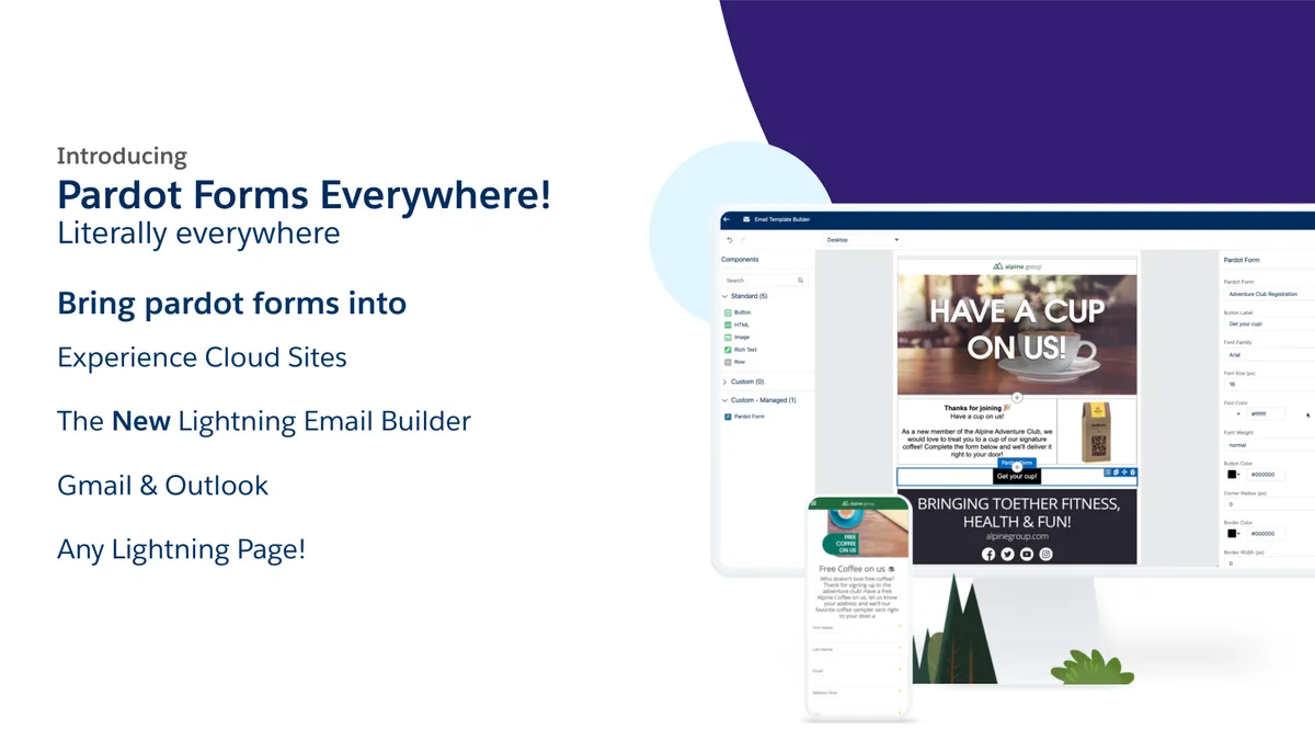 Pardot Forms Everywhere! — screenshot from the Salesforce AppExchange listing