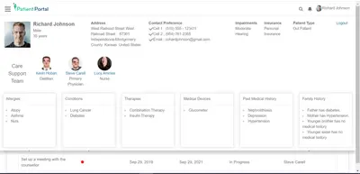 Patient Portal for Salesforce — screenshot