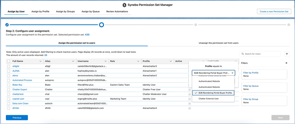 Permission Set Manager — screenshot from the Salesforce AppExchange listing