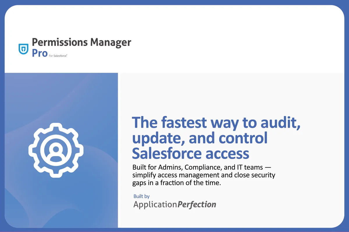 Permissions Manager Pro — screenshot from the Salesforce AppExchange listing