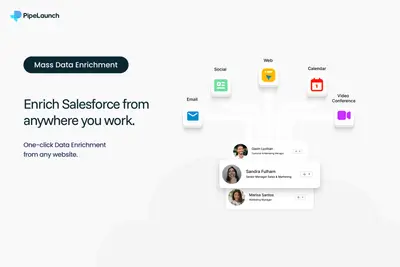 PipeLaunch: All‑in‑One People and Company Data Insights for Sales & Recruiting for Salesforce — screenshot