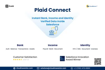 Plaid Connect: Real-time Bank, Identity, and Income verification for Salesforce — screenshot