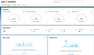 PlanProphet for Sling for Salesforce — screenshot