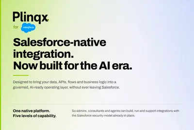 Plinqx – Native Integration, APIs, Apps, MCP & AI Agents for Salesforce — screenshot