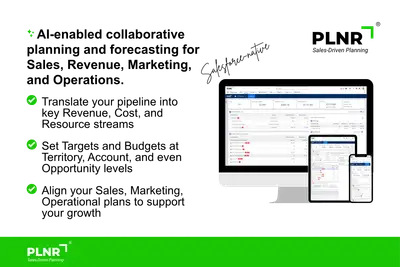 PLNR — Sales-Driven Planning | Sales and revenue planning, right inside your CRM for Salesforce — screenshot