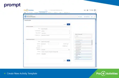 Pro+Activities for Salesforce — screenshot