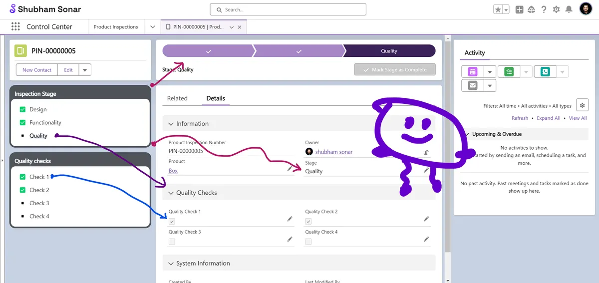 Process Navigator — screenshot from the Salesforce AppExchange listing