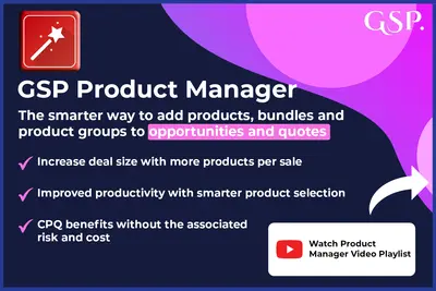 Product Manager by GSP for Salesforce — screenshot