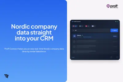 Proff Connect – Nordic Company Data & CRM Enrichment for Salesforce for Salesforce — screenshot