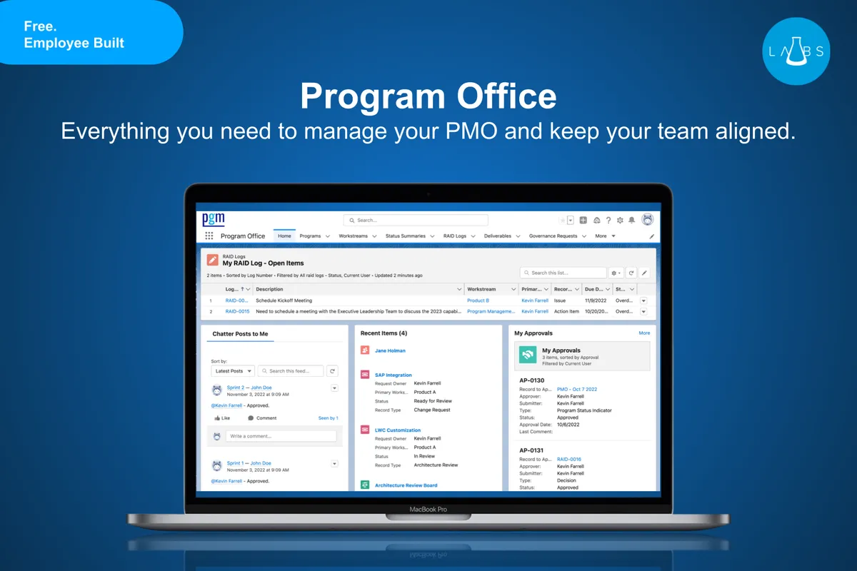 Program Office — screenshot from the Salesforce AppExchange listing