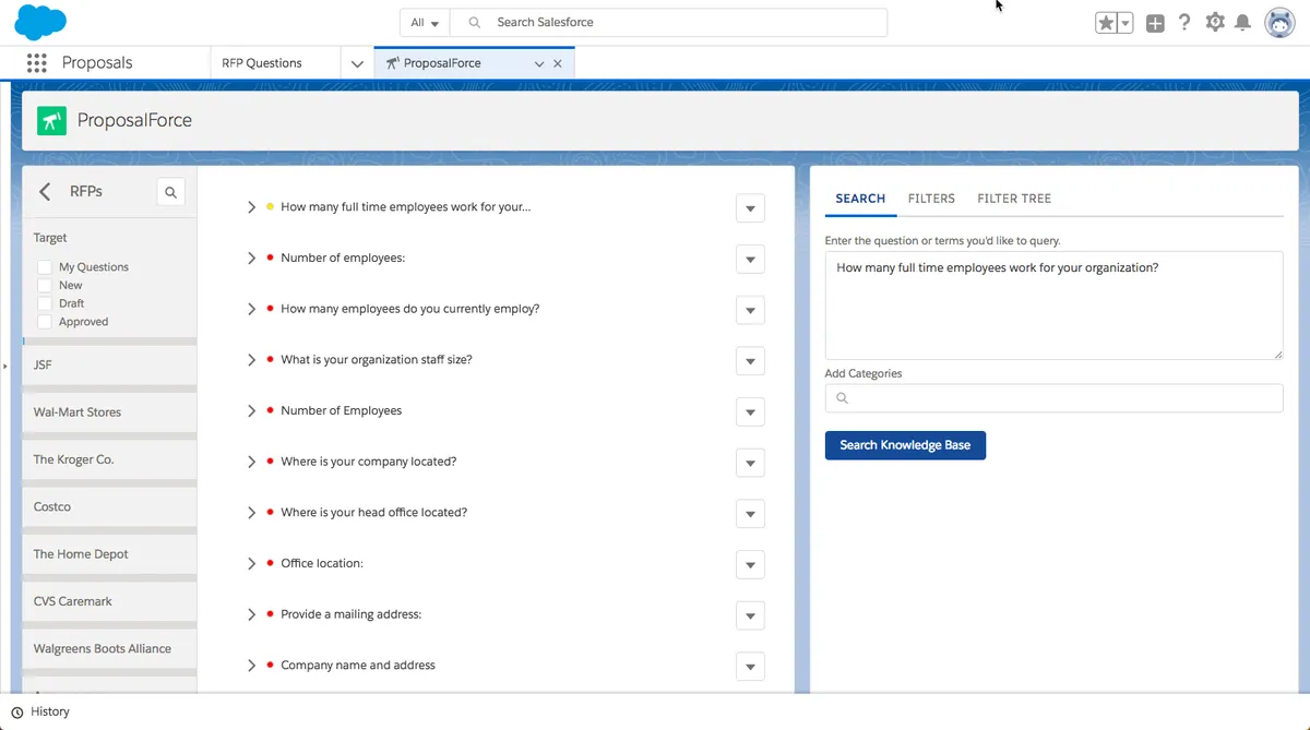 ProposalForce — screenshot from the Salesforce AppExchange listing