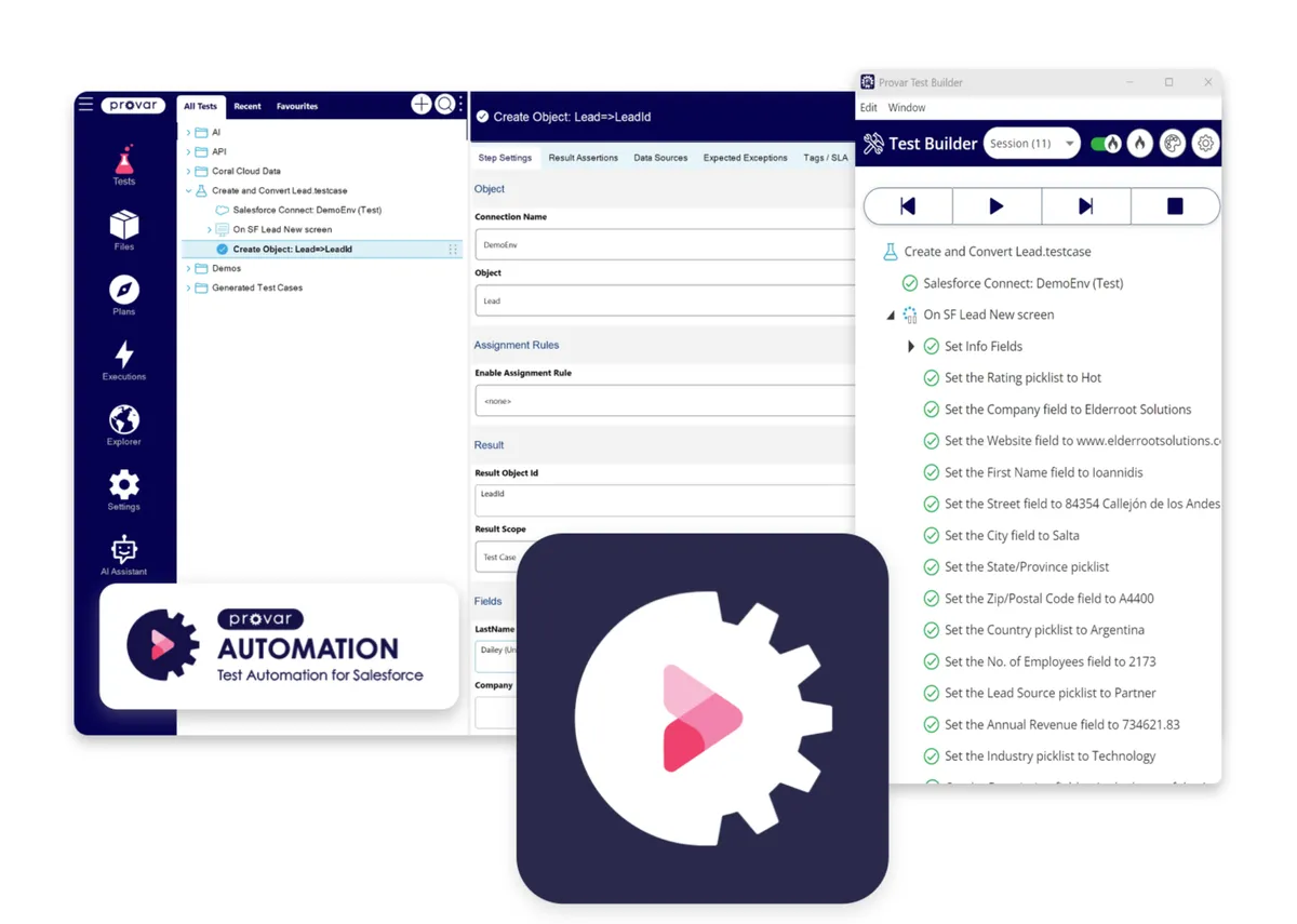Provar Quality Platform — screenshot from the Salesforce AppExchange listing