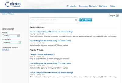 Public Knowledge for Mobile, Web and Facebook - version 3 for Salesforce — screenshot