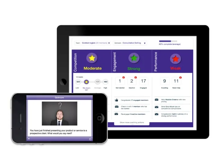 Qstream for Salesforce — screenshot from the Salesforce AppExchange listing