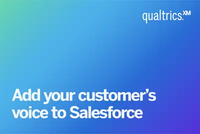 Qualtrics - Customer Experience Management for Salesforce for Salesforce — screenshot