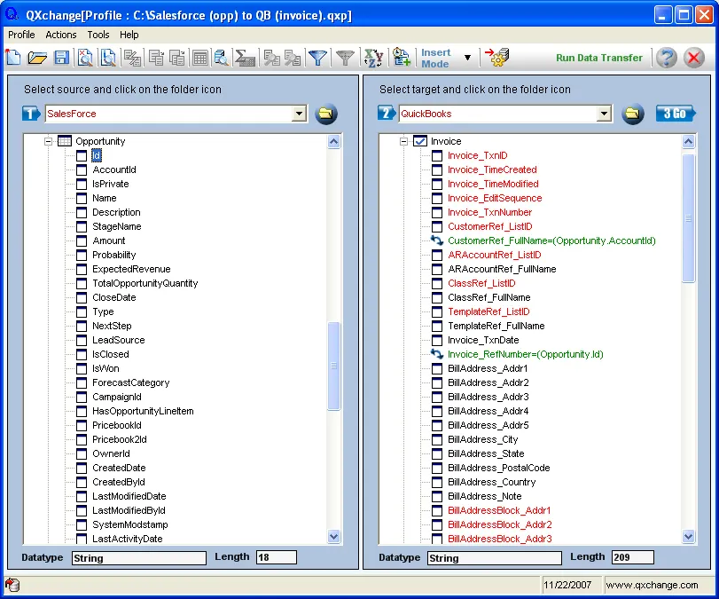QXchange — screenshot from the Salesforce AppExchange listing