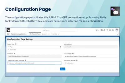 Recommendation GPT for Salesforce — screenshot