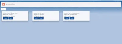 Record Grid View for Salesforce — screenshot