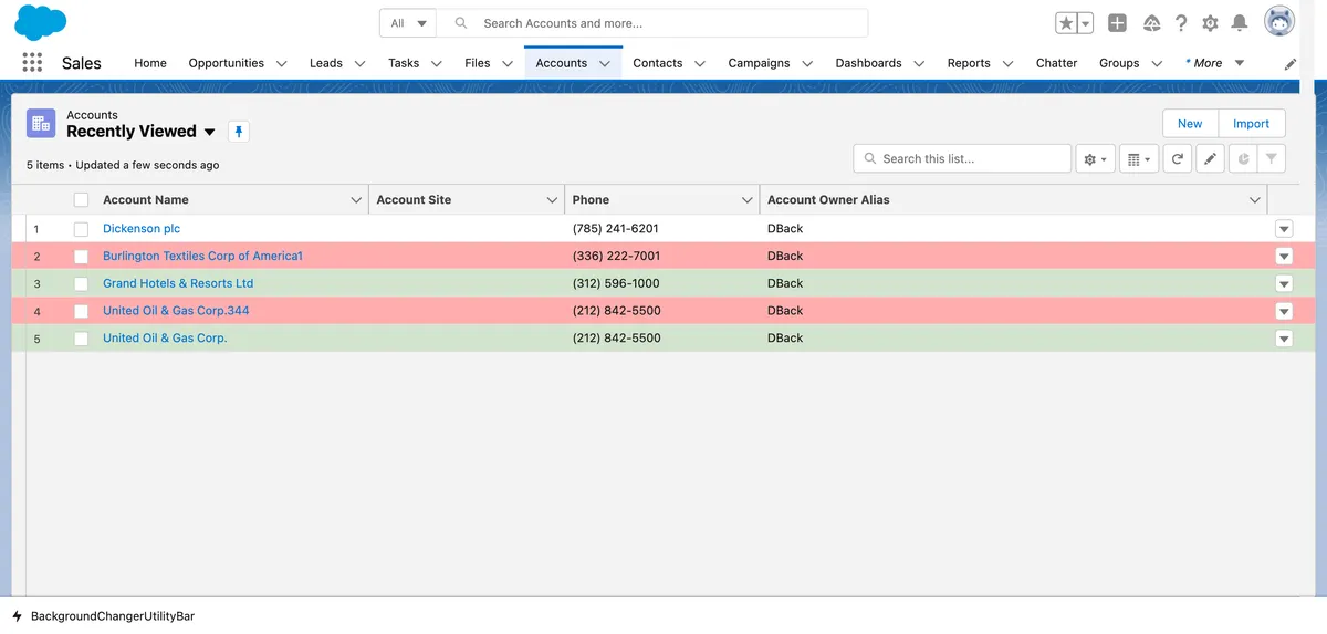 Record Highlighter — screenshot from the Salesforce AppExchange listing