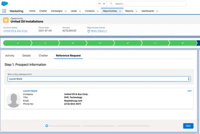 Reference Management for Salesforce for Salesforce — screenshot