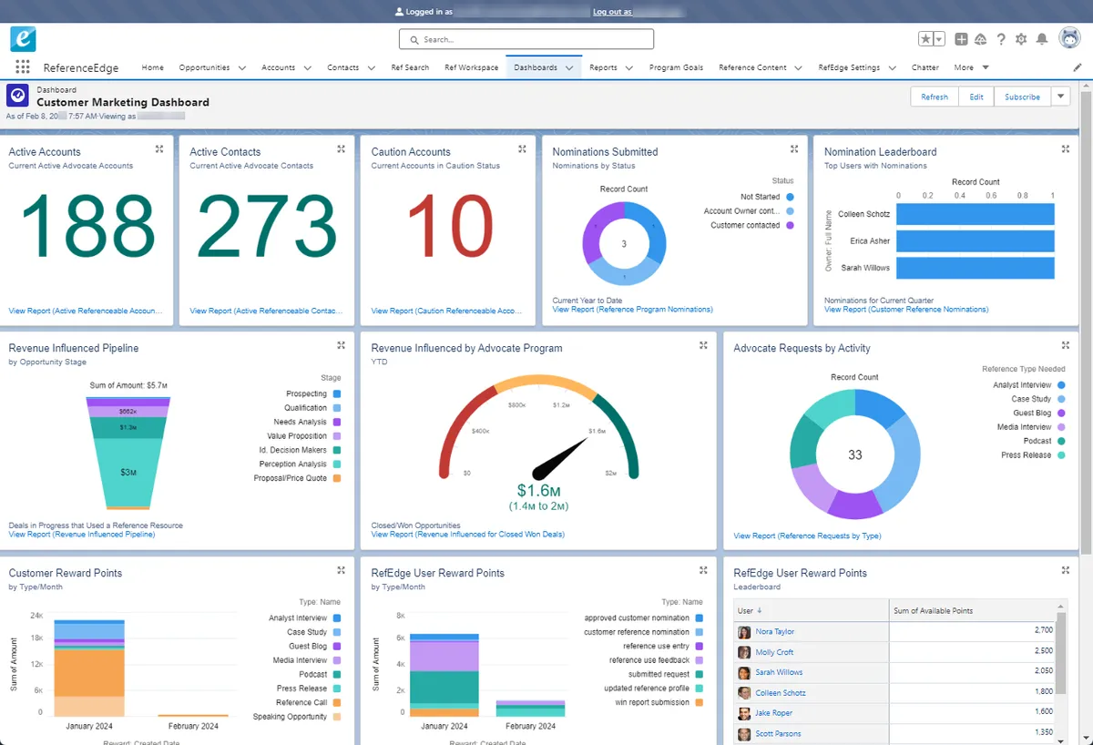 ReferenceEdge — screenshot from the Salesforce AppExchange listing