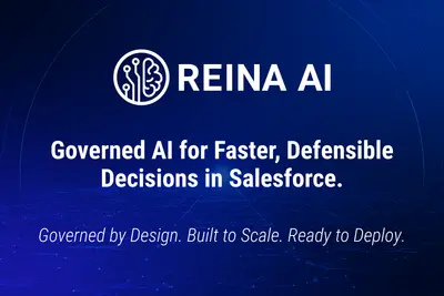 REINA AI Agent | Governed by Design. Built to Scale. Ready to Deploy. for Salesforce — screenshot