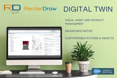 RenderDraw Digital Twin: 3D CAD Asset & Product Management for Manufacturers for Salesforce — screenshot