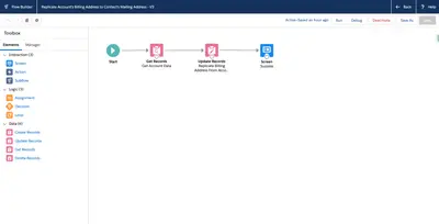 Replicate Account Address to Contacts for Salesforce — screenshot