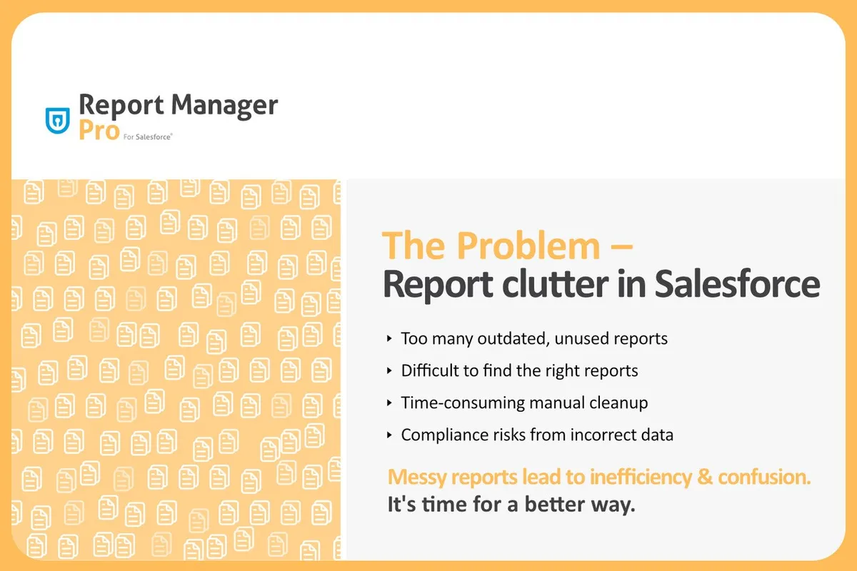 Report Manager Pro — screenshot from the Salesforce AppExchange listing
