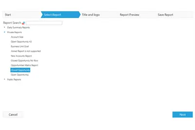 Report Upgrade - Add Report Title and Logo for Salesforce — screenshot