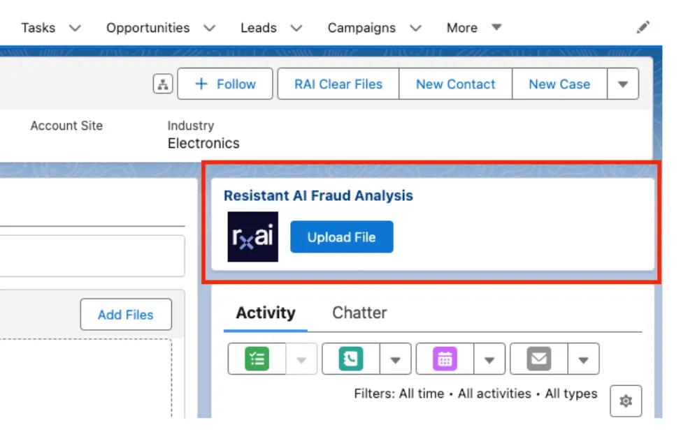 Resistant AI Document Forensics — screenshot from the Salesforce AppExchange listing